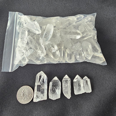 Grade AAA Small Quartz Crystal Points 1lb
